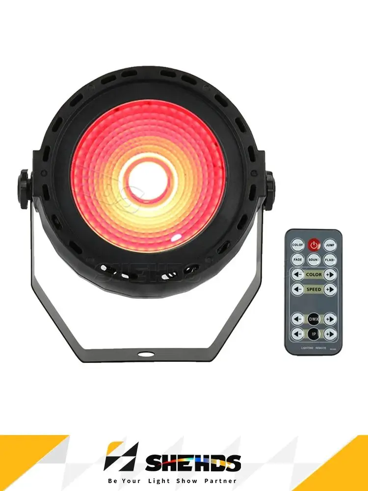 SHEHDS 30W Kabelloses RGB Par LED COB Ferngesteuertes LED-Licht für DJ-Partys, Hochzeiten, Zuhause, DMX-Bühnenbeleuchtungseffekt