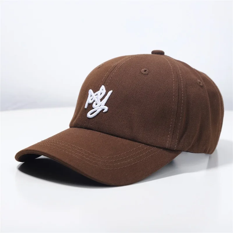 2024 New Baseball Hat Female Summer Brown Retro Deep Top Hat Tide Spring and Autumn Cap Embroidery