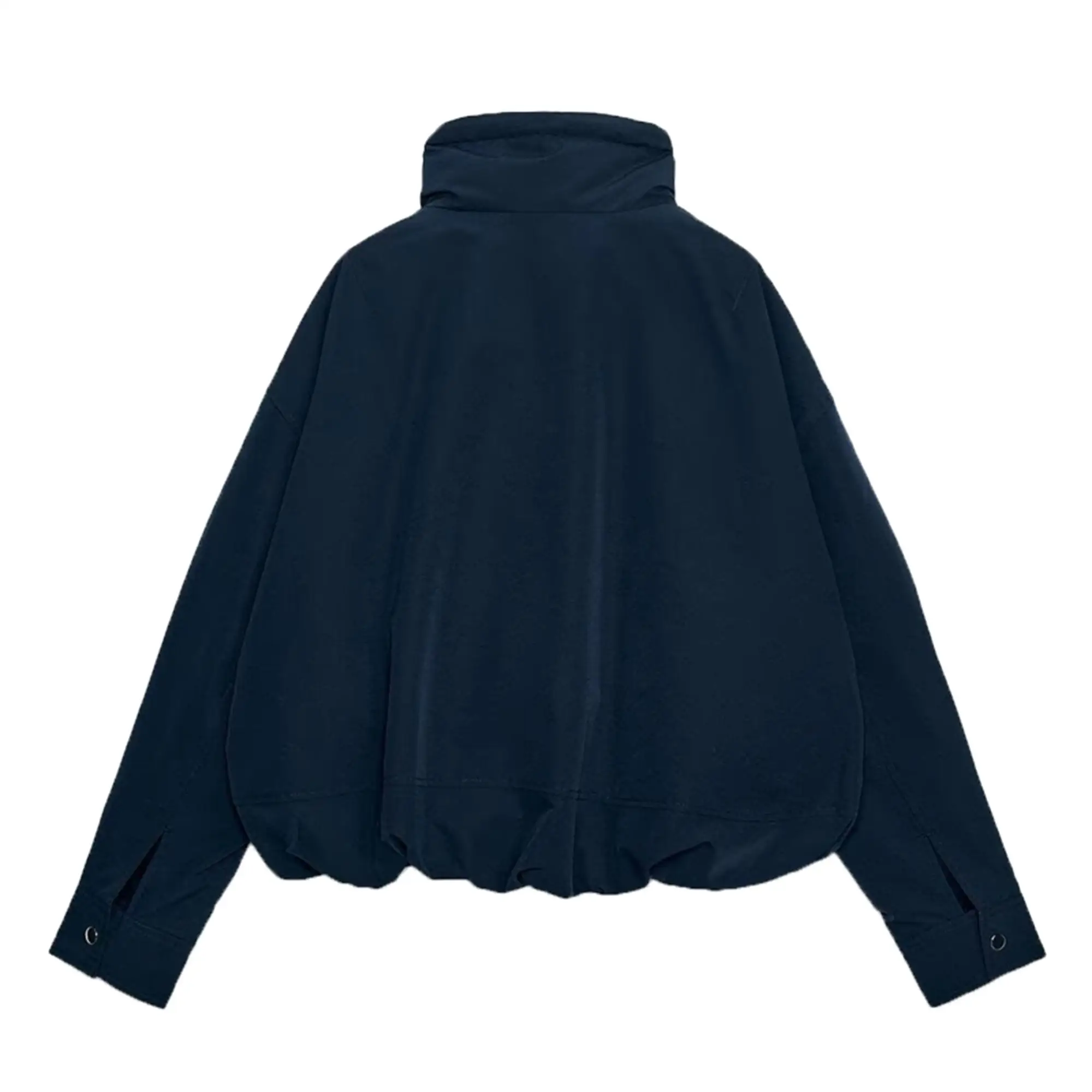 TFMLN Winter Damen Baumwollmantel, Neuer Vielseitiger Lässiger Langarm-Stehkragen-Jacke mit Kordelzug, Warme Einfarbige Baumwolljacke für Frauen – Detail 3