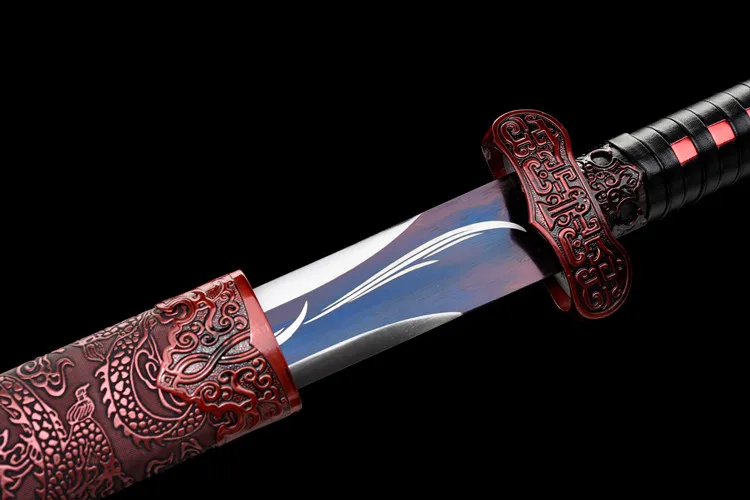 

107 cm Medieval purple archangel sword katana full tang True Steel Templar Ninja Samurai Sword Battle Preparation Kung Fu Martia