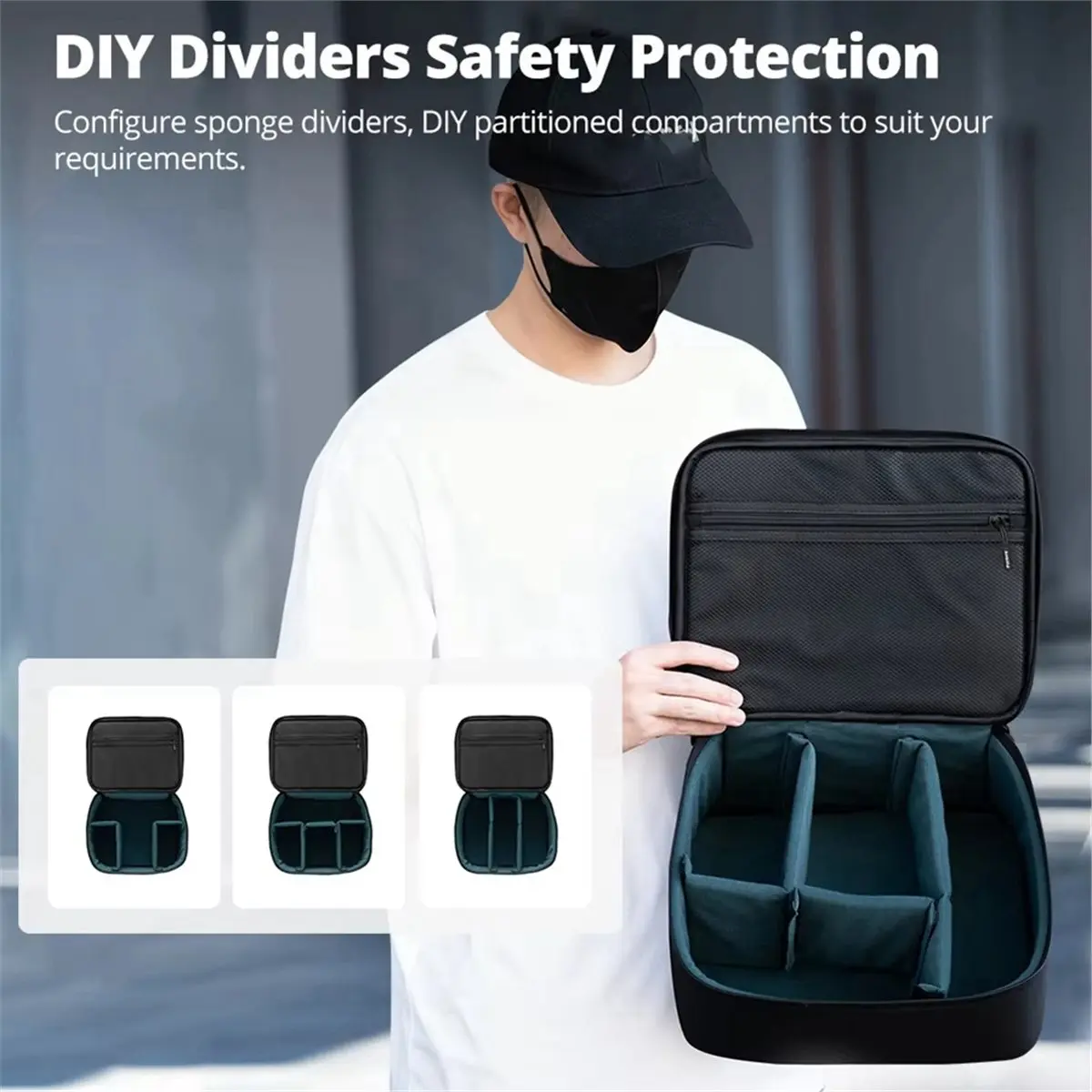 For Zoom P7 II Photography Studio Carrying Bag Traveling Bag for DLSR Lens Drone for L