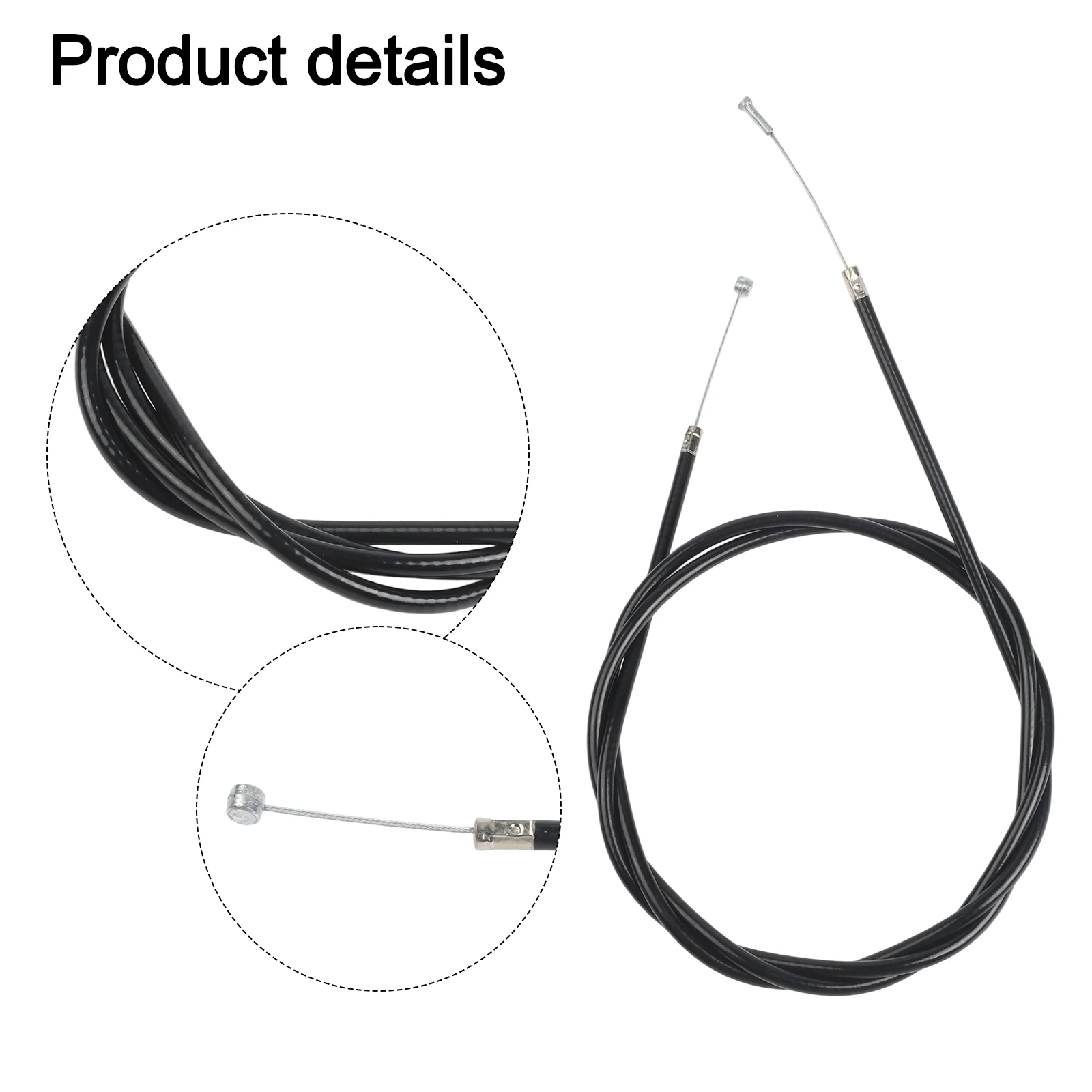 Efficient Throttle Control System Throttle Cable Pull Cord Black Throttle Cable Precise Throttle Control For BR700
