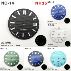 29.8mm NH35 Watch Dial Watch Faces Green Luminous Men's Watch Modification Parts Accessories for Patek Philippe Nautilus