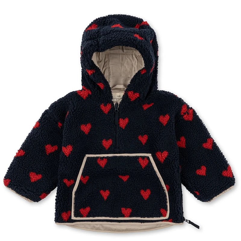 2024 Winter KS Kinderen Katoen Lamswol Warme Bovenkleding Kleding Meisjes Print Jassen Baby Jongens Plus Fleece Jassen Kinderkleding