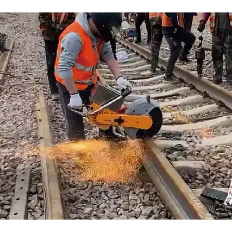 Portable Lithium Battery Electric Rail Track Cutting Machine Cutting Equipment Tool Track Saw for Rail Construction