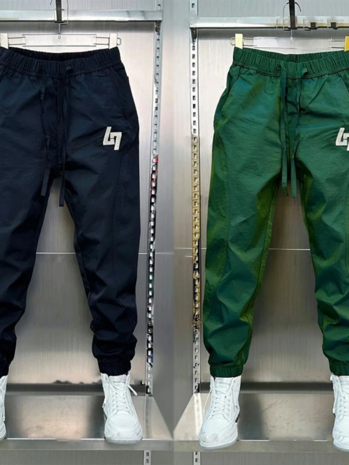 

Модные американские повседневные спортивные брюки для мужчин, свободные брюки-харланы, молодежные брюки из полиэфирного волокна