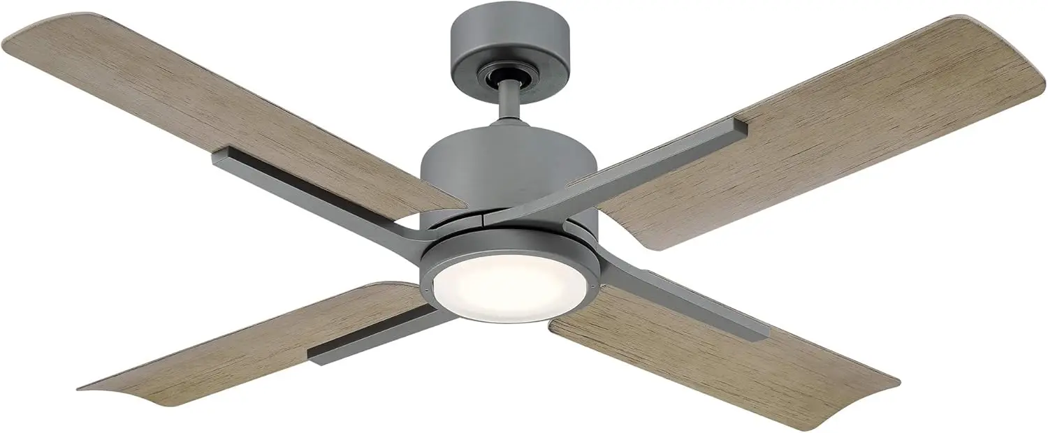 

FR W1806 56L GH WG Cervantes 56 Inch Four Blade Indoor Outdoor Smart Fan with Six Speed DC Motor and LED Light in Graphite