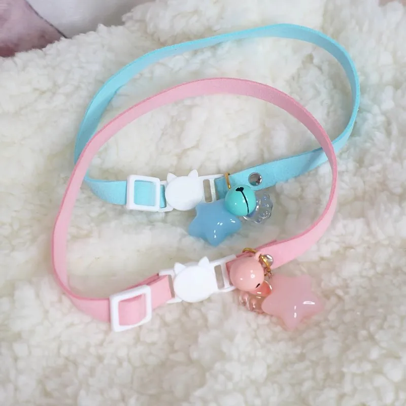 Collana girocollo giapponese dolce Y2K con stella a campana piccola, stile punk, donna, club gotico, artiglio di gatto, collana di gioielli, accessori per discoteca