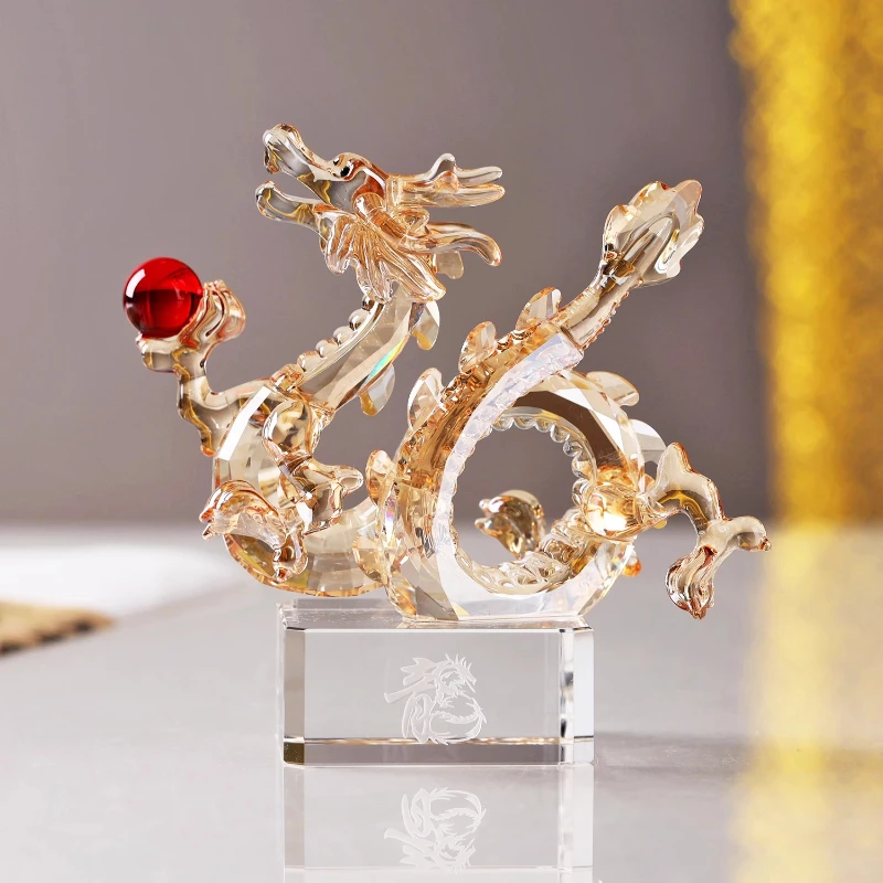 

Crystal Flying Dragon Chinese Year of the Dragon Mascot Souvenir Gift