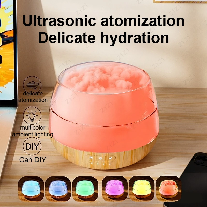 Creative DIY Aromatherapy Machine Ultrasonic Atomization Colorful Night Light Silent Home Aromatherapy Machine