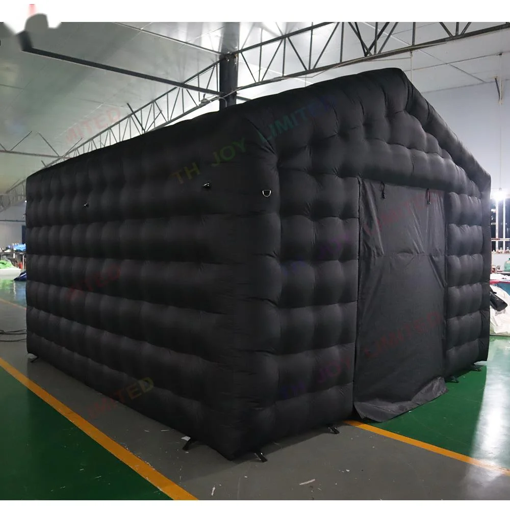 USA Promote Outdoor Activities 5x4m/6x4m Inflatable nightclub tent Commercial Black disco Cube Party Tent come with Blower