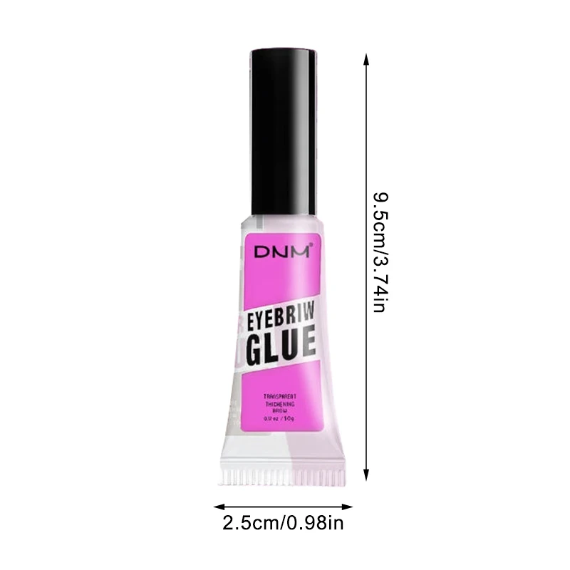 ● Gel de estilo de sobrancelha transparente, à prova d'água, 3d, secagem rápida, maquiagem, escultura de sobrancelha natural, configuração de sobrancelha selvagem, cosméticos de cera
