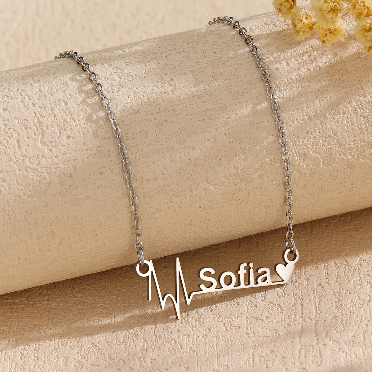 

Trendy Heart Charm Necklaces Fashion Stainless Steel Jewelry For Women Female Bohemian Wedding Music Lover Gifts