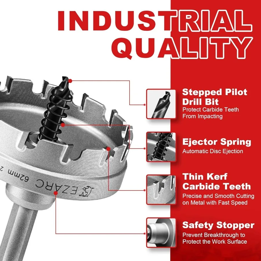 Sega a tazza in metallo duro per carichi pesanti progettata per una perforazione precisa ed efficiente in applicazioni di acciaio inossidabile e lamiera ideale f