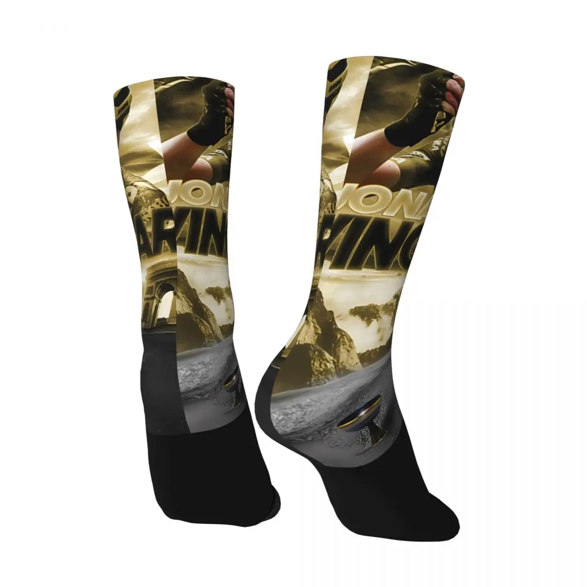 Vintage JONAS VINGEGAARD - TDF 2022 Men's compression Socks Unisex Cycling Street Style Pattern Printed Novelty Crew Sock