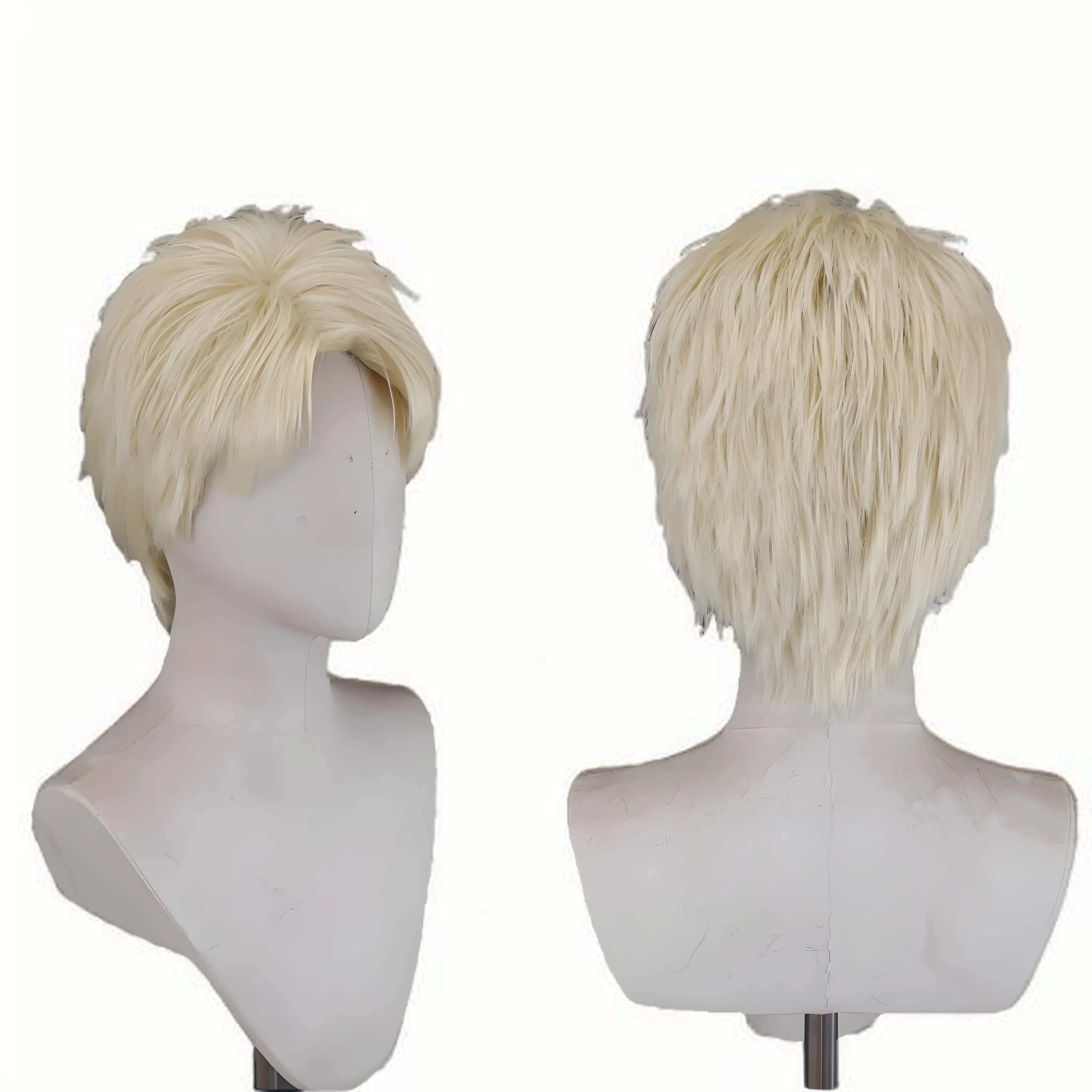 Heat Resistant fiber Cosplay Wig for Attack on Titan Reiner Braun