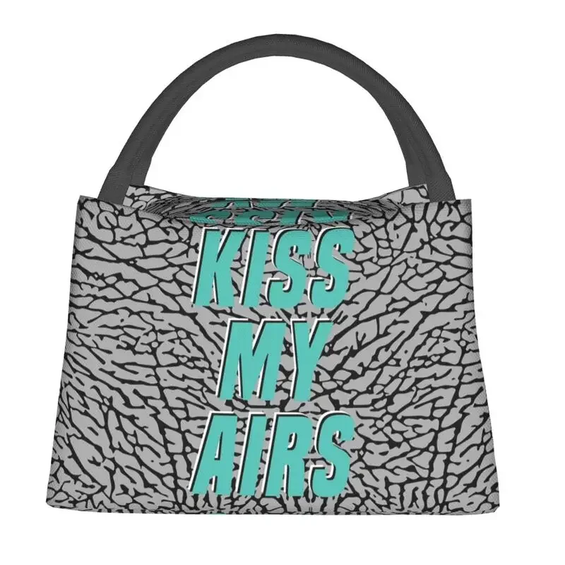 Kiss My Airs Insulated Lunch Bags for Women Resuable Cooler Thermal Food Lunch Box Outdoor Camping Travel Shoulder Bag