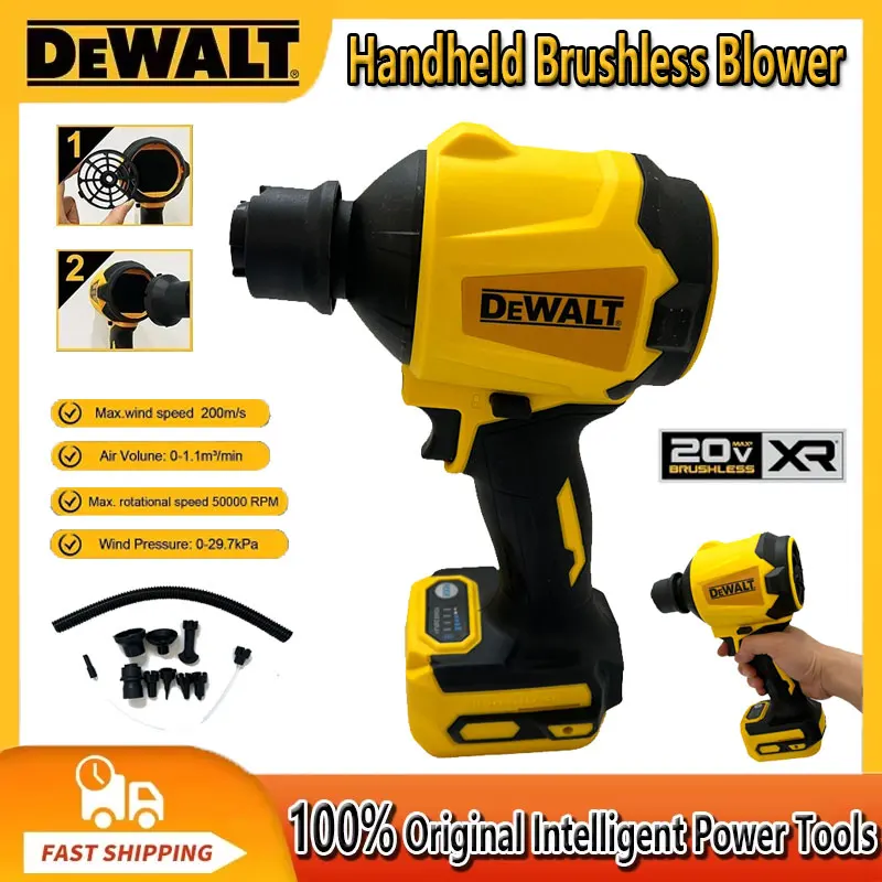 

Беспроводной вентилятор Dewalt, бесщеточный пылесборник, электрический пылесборник, ручной вентилятор для Dewalt, аккумулятор 20 В
