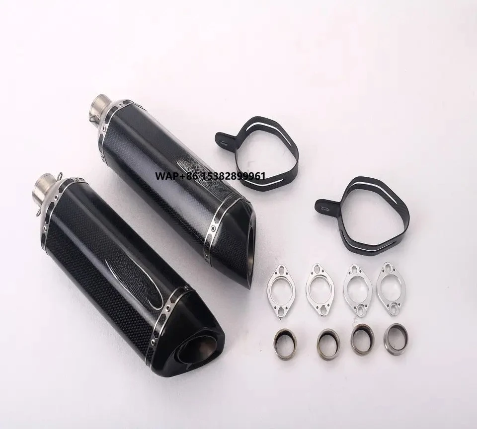 

Titanium Carbon Fibre Stainless Steel Universal Exhaust Muffler Pipe Universal Muffler for Motorcycle Parts