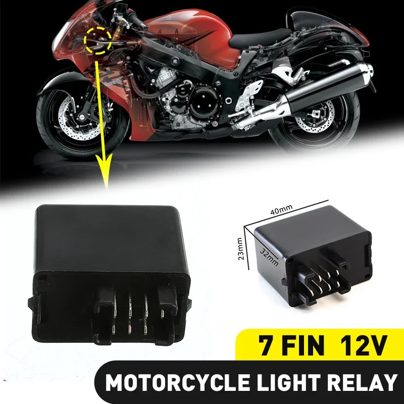 12V Motorcycle LED Flasher Relay 7 Fin For Suzuki SV650 SV650S SV1000 SV1000S GSX 1400 VZ 800 Marauder TU 250 X GSR 600 gsx1400