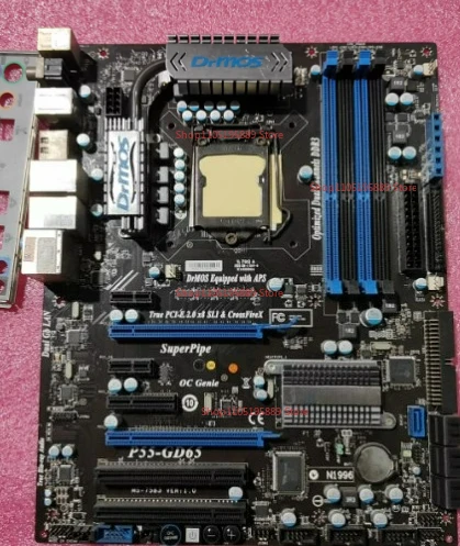

Материнская плата MSI P55-GD65, интерфейс 1155 Pin, двухканальная память DDR3, поддержка процессоров серий I7/i5/i3