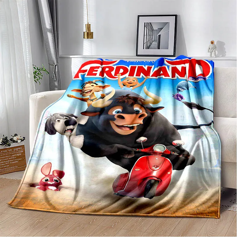 ferdinand cartoon printing blanket children warm blanket blankets for beds Picnic blanket cooling blanket birthday gift