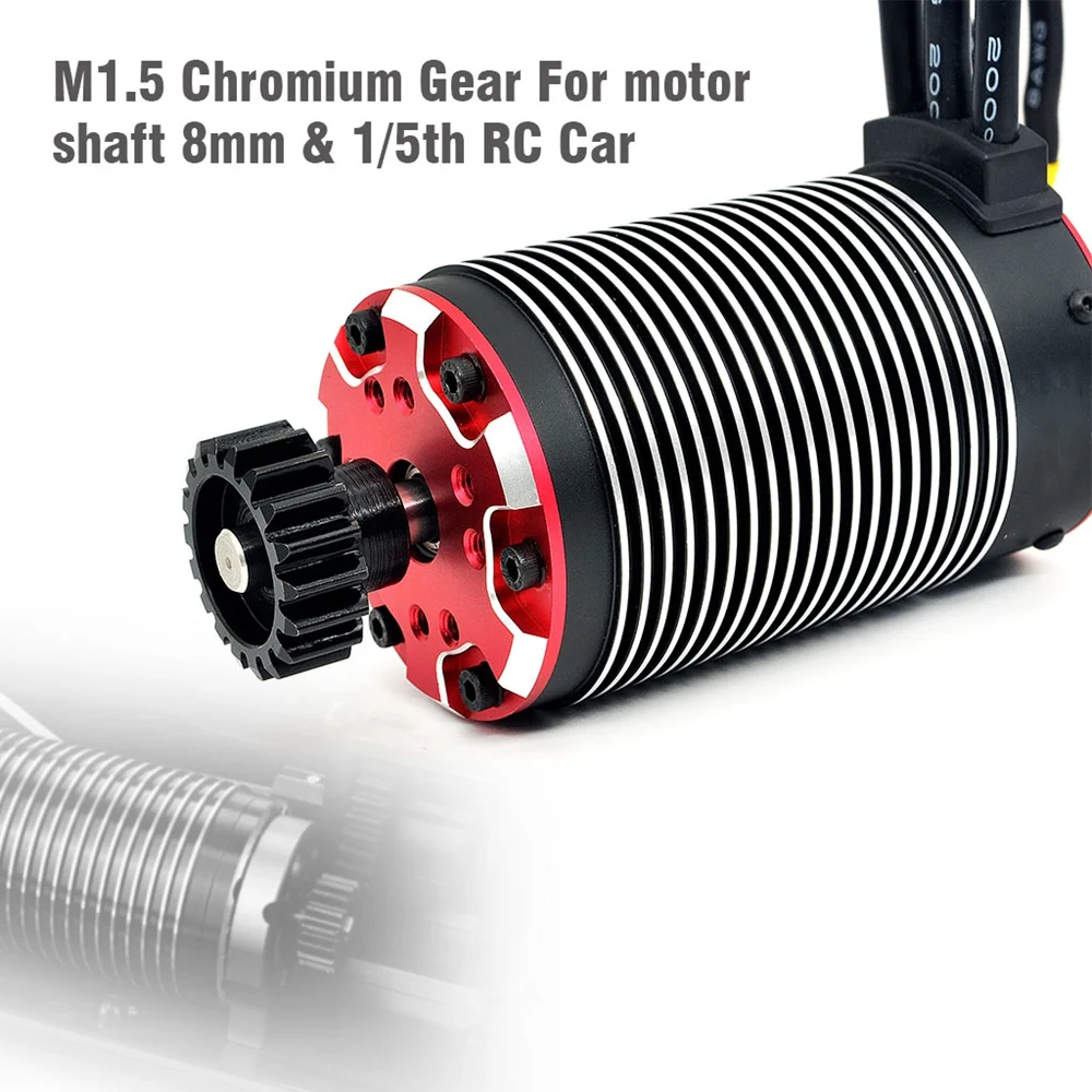 3 Pieces 8mm M1.5 Chrome Steel Gear 20T Gear for Motor Shaft 8mm 1/5Th RC Car Rc Car Kit