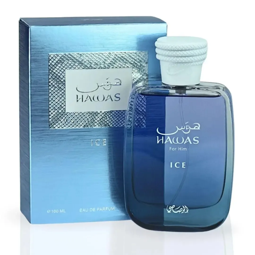 Luxurious, Arabian Scents. (PACK OF 100ml) RASASI Hawas Ice EDP 100ML (3.4 OZ) | Long Lasting, Exquisite