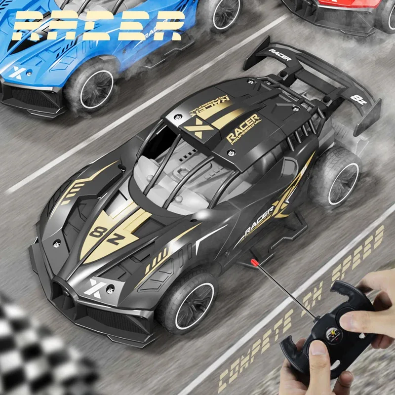 

TEMIKIDS Children Remote Control Car Wireless Control Electric Four-Channel Charging Drop Resistant Boy Rc Drift Car Toy