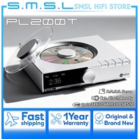 SMSL PL200T Hi-res CD Player MQA-CD DSD512 Clock Input P.A.S.S Servo System USB Input Support I2S AES/EBU Optical Coaxial Output