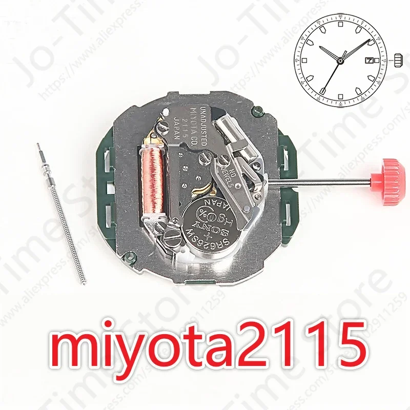 New Original Quartz Movement Watch 2115 Single Calendar 3-Needle Display 2035 Model for Fashion And Business