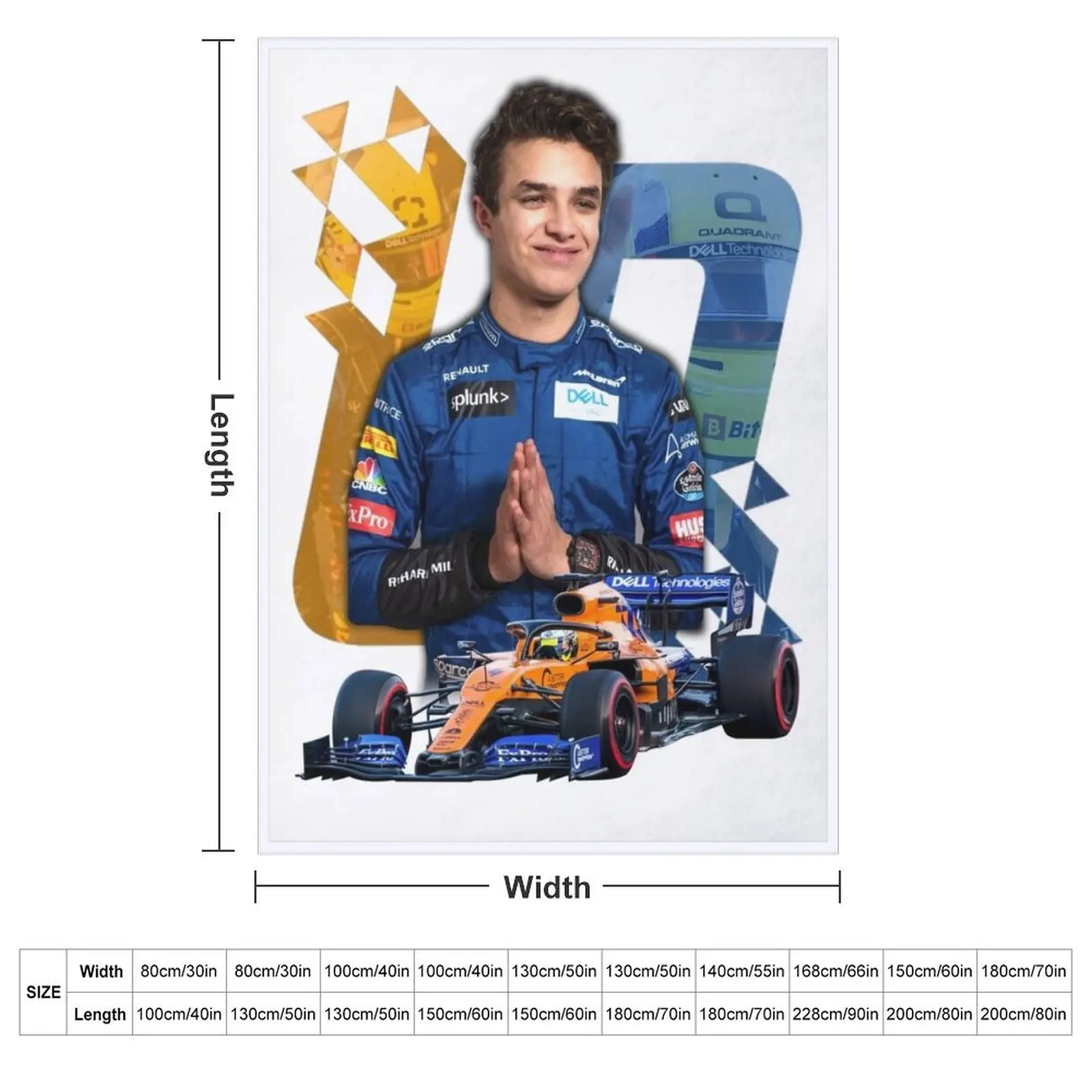 Lando Norris #4 - racing design Throw Blanket Multi-Purpose Camping blankets and throws For Sofa Thin Blankets