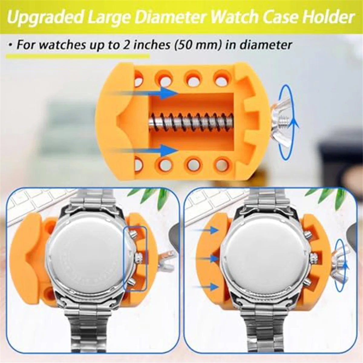 

ELBA_Watch Repair Kit,Watch Press Tool Set, Watch Battery Replacement, Watch Back Remover Holder, Spring Bar, Tweezers