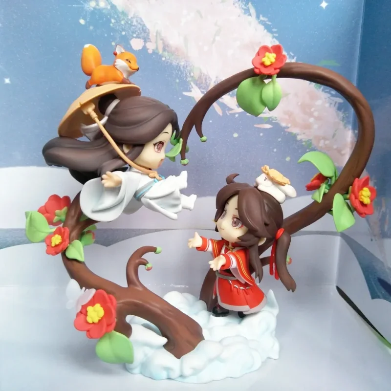 

Genuine Heaven Official'S Blessing Tian Guan Ci Fu Anime Figure Hua Cheng Xie Lian Model Dolls Q-Version Toy Desktop Ornament