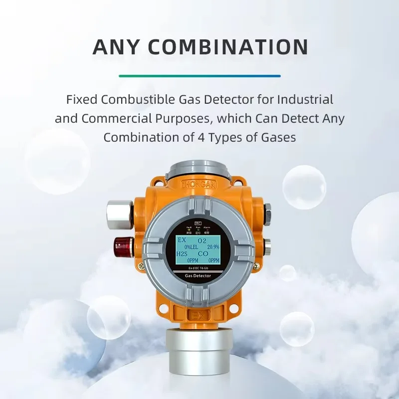 2025 بيع المصنع مباشرة انفجار مقاوم للماء عالي الدقة نوع ثابت 4 في 1 كاشف متعدد