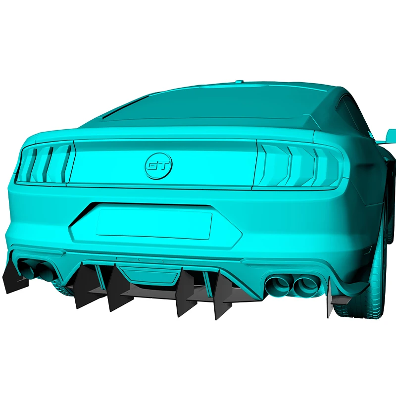 

Использование для Ford Mustang GT 2018-2023 год, задний диффузор, бампер, спойлер, сплиттер, комплект кузова, аксессуары