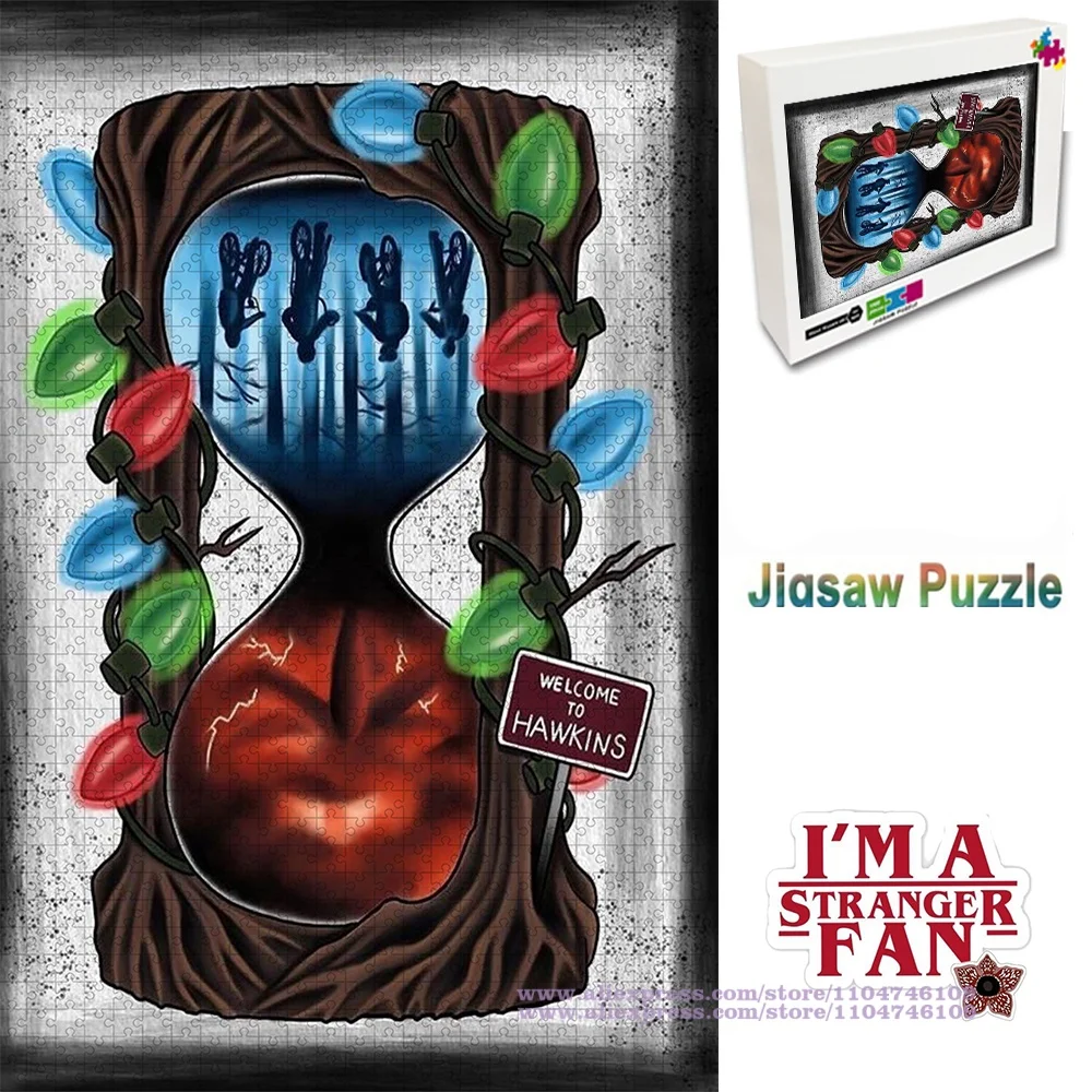 

Пазл-головоломка «Песочные часы» по мотивам сериала «Очень странные дела» (108/200/300/500/1000/1500 элементов) – Велосипеды из Хокинса, пазл для взрослых и детей