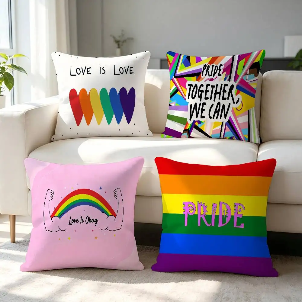 Love Is Love,Love Is Okay Cushion Cover Pillowcase Upholstery pillows for sofa Throw Pillow Home Decor Pillowcas