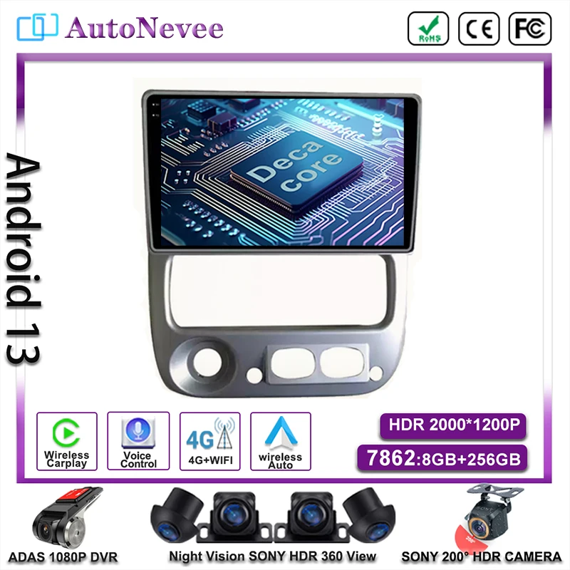 Android 14 For KIA maxima 2009 Android Auto Car Radio Player Stereo Autoradio GPS 5G BT Video Wifi navigazione QLED No 2din DVD