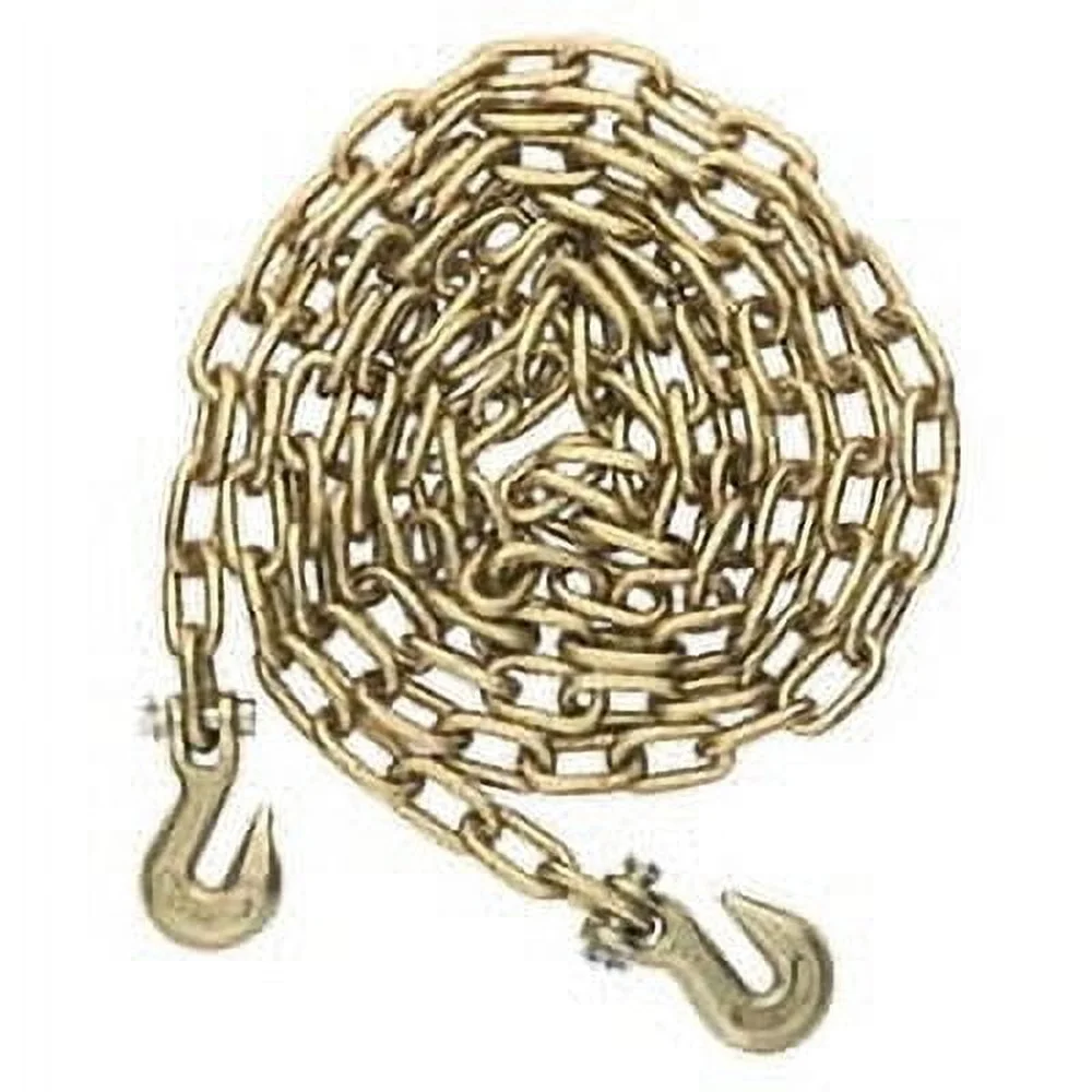 

1/4 Inch Utility Chain 12 Feet Yellow Zinc Plated High Strength Grade 70 Towing Securing Home Farm Light Duty 3150 lbs Limit