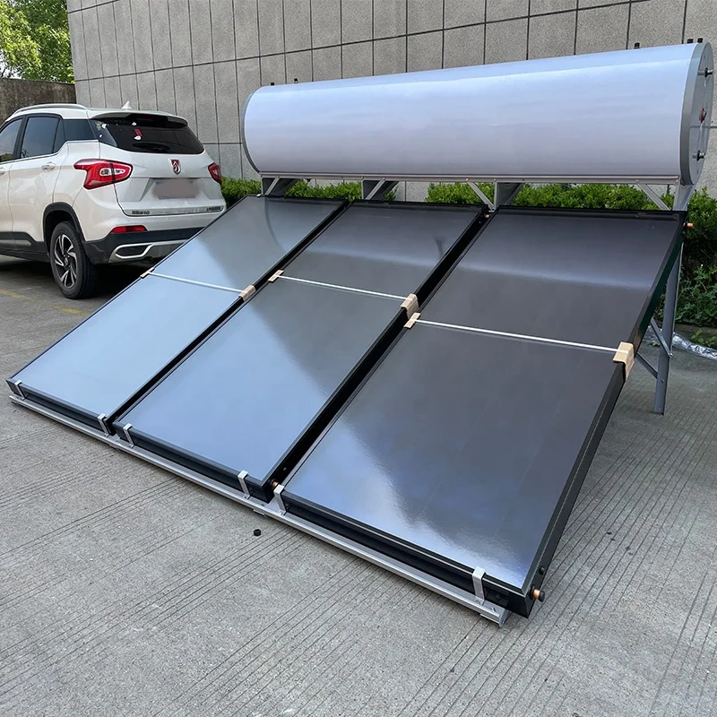 

【Hot】New 500 Liters Flat Plate Solar Water Heater Price List Solar Panel Flat Roof Mounting System Solar Hot Water Systems Home