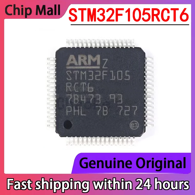 1PCS New STM32F105VCT6 STM32F105VBT6 STM32F105RCT6 STM32F105RBT6 STM32F105R8T6 STM32F105RCT7 QFP Chip in Stock