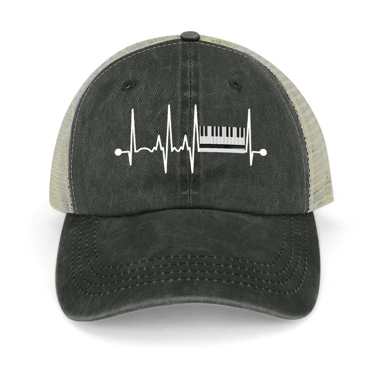 

Keyboard Piano Heartbeat Baseball Cap Winter hat Hip Hop Trucker Cap For Women 2025 Men's