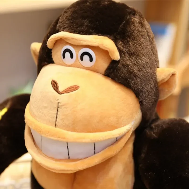 43cm Lifelike Animal Gorilla Black King Kong Plush Toy Simulation animals Monkey Doll soft sofa car pillow room decor kids gift