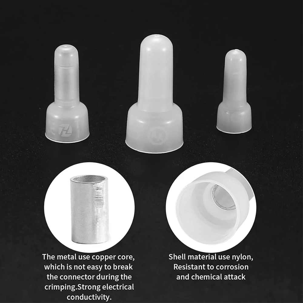 120 قطعة نهاية مغلقة تجعيد موصلات CE1 CE2 CE5 عدة النايلون معزول مغلق نهاية سلك غطاء موصلات الأسلاك محطات غطاء تجعيد