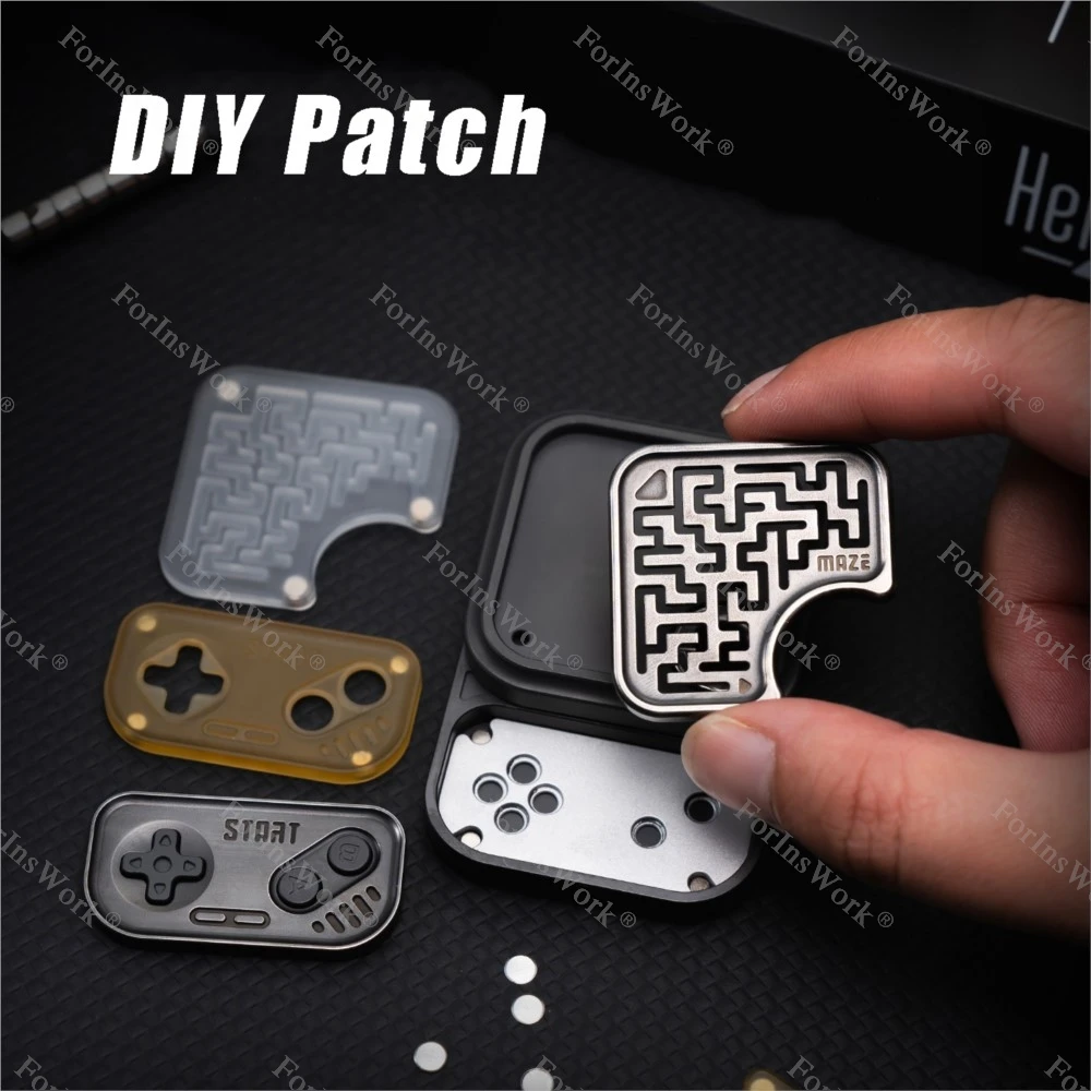 01EDC Cubi da gioco in metallo Slider Fidget Giocattoli meccanici antistress Fidget Spinner Giocattoli per l'ansia Giocattoli da scrivania