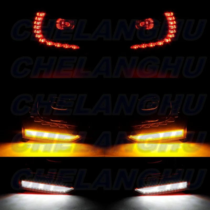 LED Flowing Tail Lights For VW Golf 6 Mk6 2009 2010 2011 2012 2013 1 Set Rear Lamp Position Light Car accessories