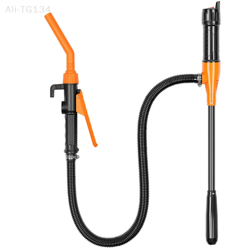 مضخة نقل سائل تعمل بالبطارية مع فوهة التحكم في التدفق 2.4 جالونًا في الدقيقة مضخة وقود محمولة لصيانة السيارات #4