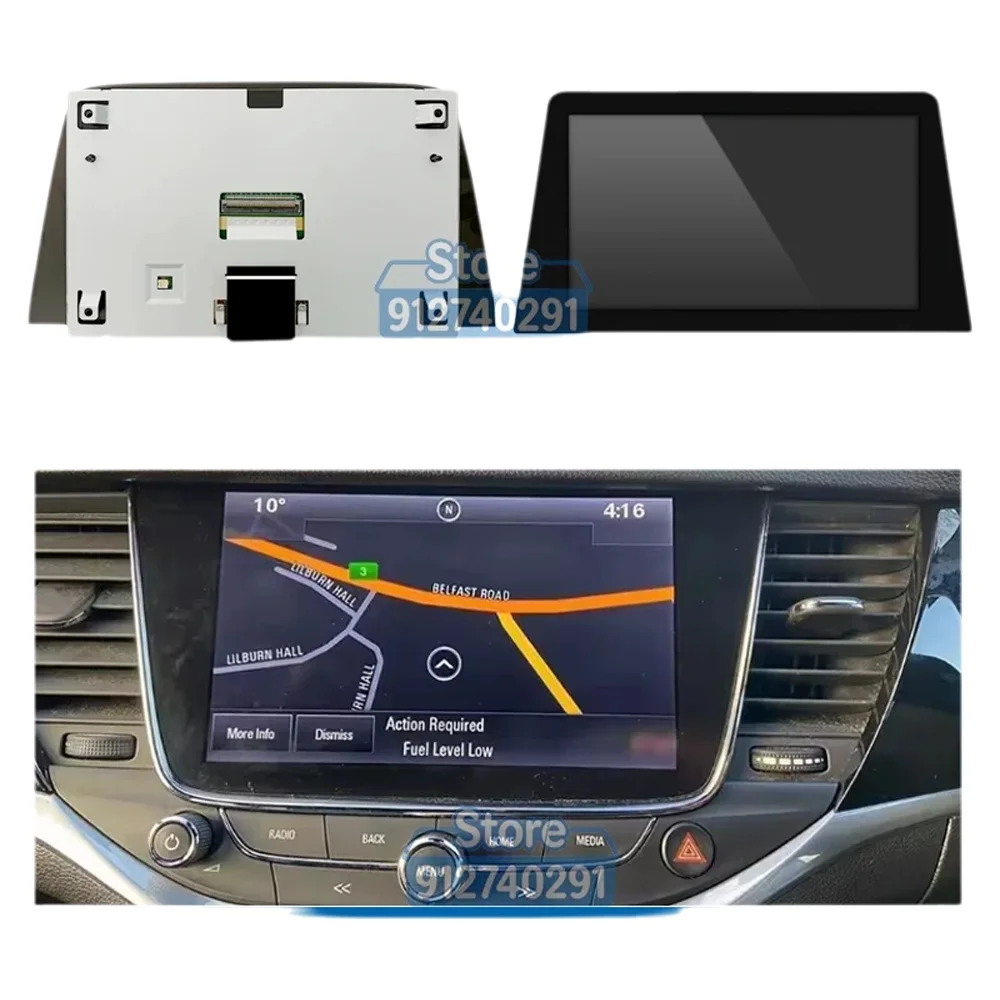 Nowy 8-calowy wyświetlacz LCD LQ080Y5DZ10 LQ080Y5DZ06 z panelem dotykowym do Opel Vauxhall Navi 900 IntelliLink Astra K MK7 2015-2020 39042448 — zdjęcie produktu 7