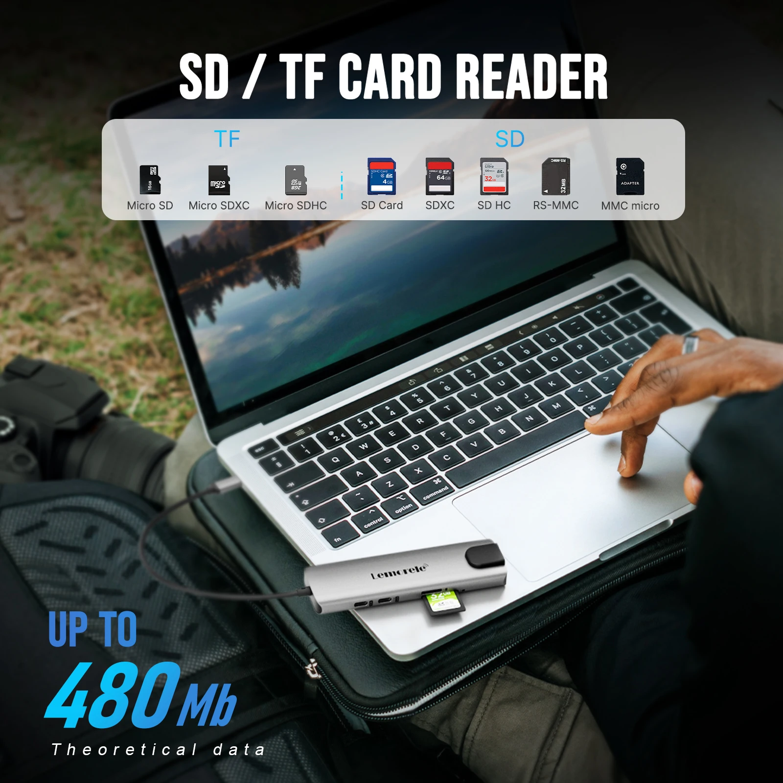 محطة إرساء Lemorele TC39 9-in-1 USB 3.0 hub Type C HDMI محول USB C 3.0 5Gbps PD مسحوق لأجهزة الكمبيوتر المحمول Windows MacOS Apple #3